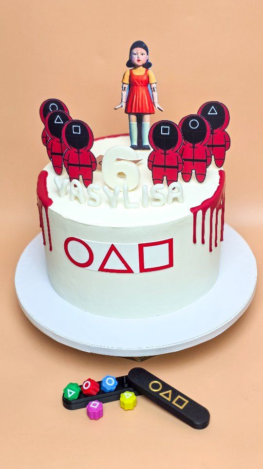 Tarta inspirada en la serie 'El Juego del Calamar' para el cumpleaños de Vasylisa 😃
Muchas gracias @artesania.tech por el juego de Gonggi, un complemento perfecto 🙌
Para pedir presupuesto, hacer un encargo y comprobar las fechas libres por favor escríbeme al WhatsApp 678044863

#postresalcaladehenares #postresdepolza #alcaládehenares #madrid #torrejondeardoz #corredorhenares #mesadulceadomicilio #mesadulcemadrid #mesadulcealcaladehenares #tartasdemousse #tartaspersonalizadas #tartasdecumpleaños #postresmadrid #macarons #macaronsmadrid #tartaunicornio #mousse #tartadezanahoria #smashcake #tartadeboda #tartasdebodas #boda2024 #cupcakes #galletas #tartadenumeros #chocolate